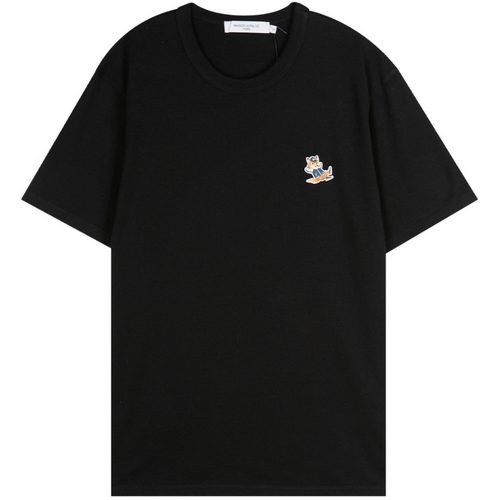 메종키츠네 드레스드 폭스 패치 반팔티 KM00102KJ0008 (P199, 블랙)