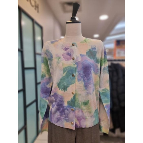 안지크 세이브존02 라운드 봄꽃 니트 카디건 AK1KC534