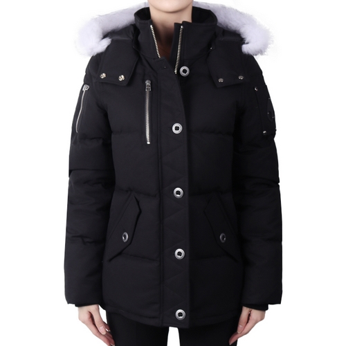 무스너클 3Q 패딩 M32LJ129S (1001, 블랙/내추럴 퍼)_이미지