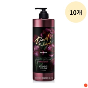 애경 케라시스 데빌스 퍼퓸 샴푸 고저스 머스크 1000ml (10개)