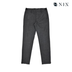 닉스 남성 기모 체크 사이드밴딩 뉴슬림 팬츠_FNMWCPS103P_이미지