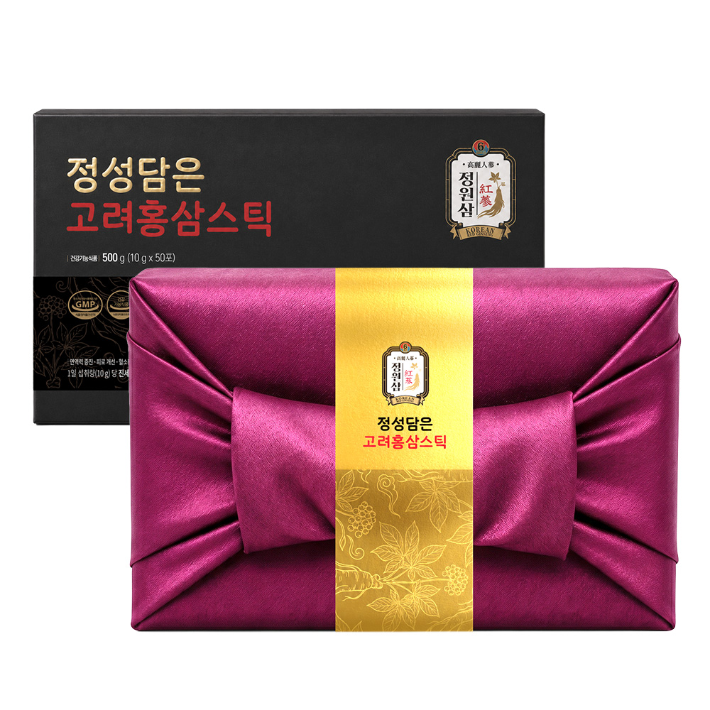 정원삼 정성담은 고려홍삼스틱 10g 50포
