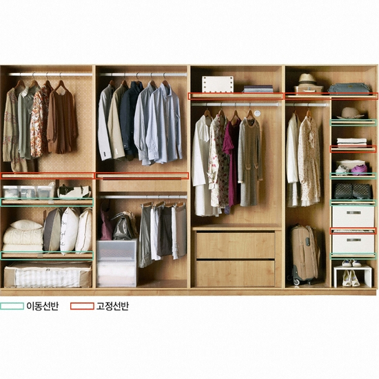 한샘 피카 붙박이장 뉴 갤러리 고급형 (270cm)_이미지