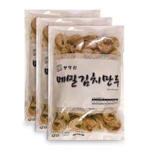봉평원 메밀 김치만두-1.5kgx2봉 30gx100개 업소 전문용