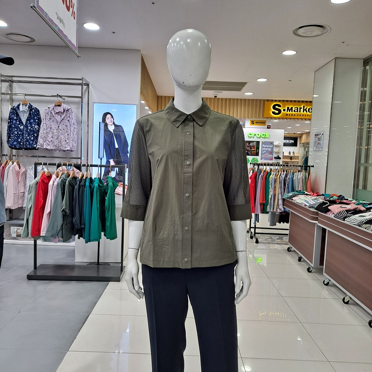 NC 메쉬배색 7부셔츠 1L41506-1_US