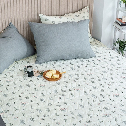 샤이닝홈 더블리 리프메들리 모달 논슬립 침대패드