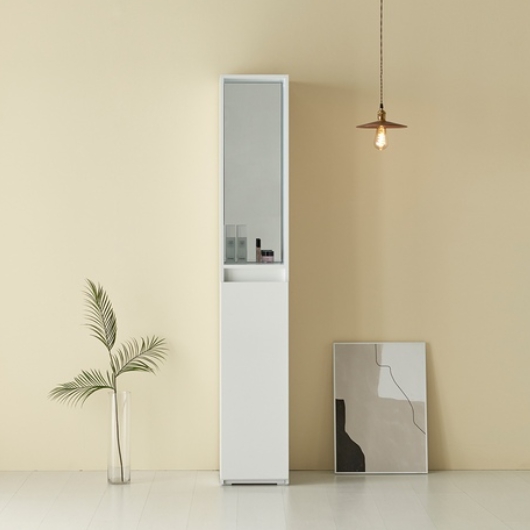 렐비 멀티 거울도어형 틈새 수납장 300