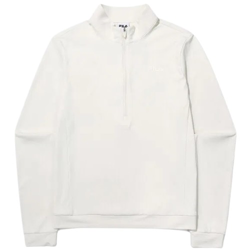 휠라 퍼포먼스 골지 하프집 긴팔티 FS2RLG1252F (IVY, 아이보리)_이미지