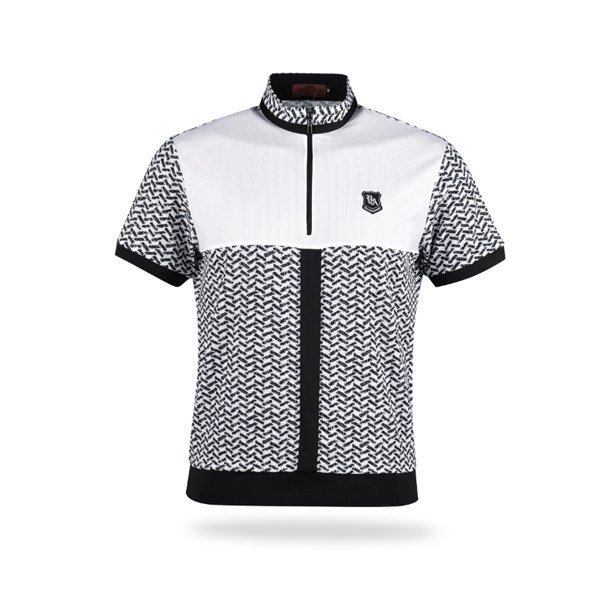 럭스골프 야마구찌 프리미엄 반집업 카라 골프셔츠 YG2M408