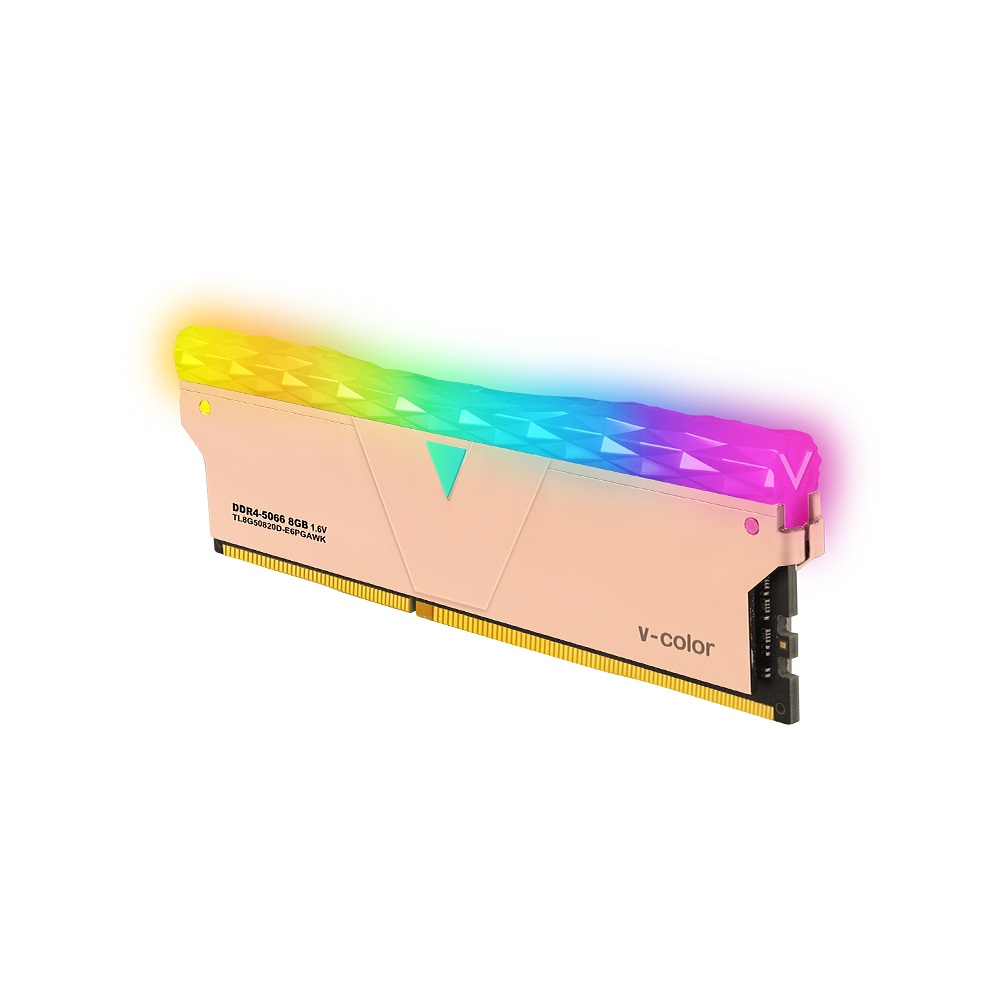 V-Color DDR4-5066 CL20 PRISM PRO RGB 골든아미스 패키지 (16GB(8Gx2))_이미지