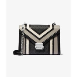 마이클코어스 WHITNEY 칼라 블록 플랩 체인 숄더 미디엄 블랙 계열 10151611 130157863