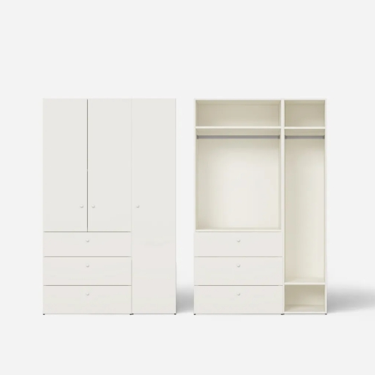 샘키즈 서랍형+행거형 키큰 옷장세트 1200