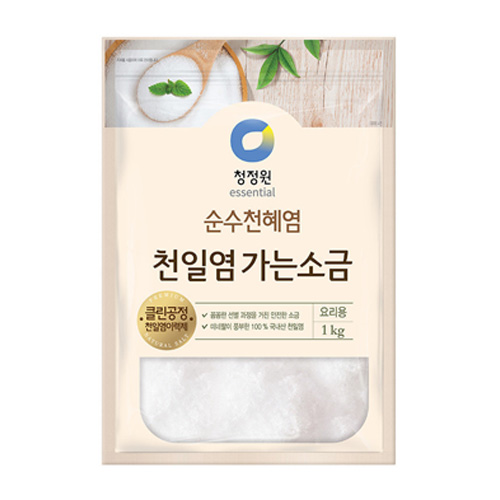 대상 청정원 천일염 가는소금 1kg (1개)