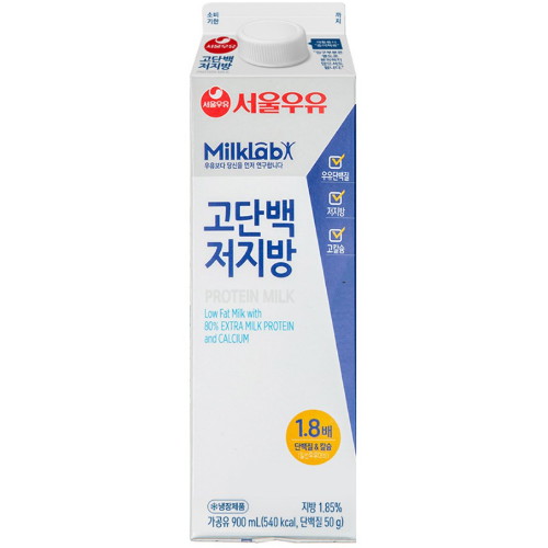 밀크랩 고단백저지방 900ml