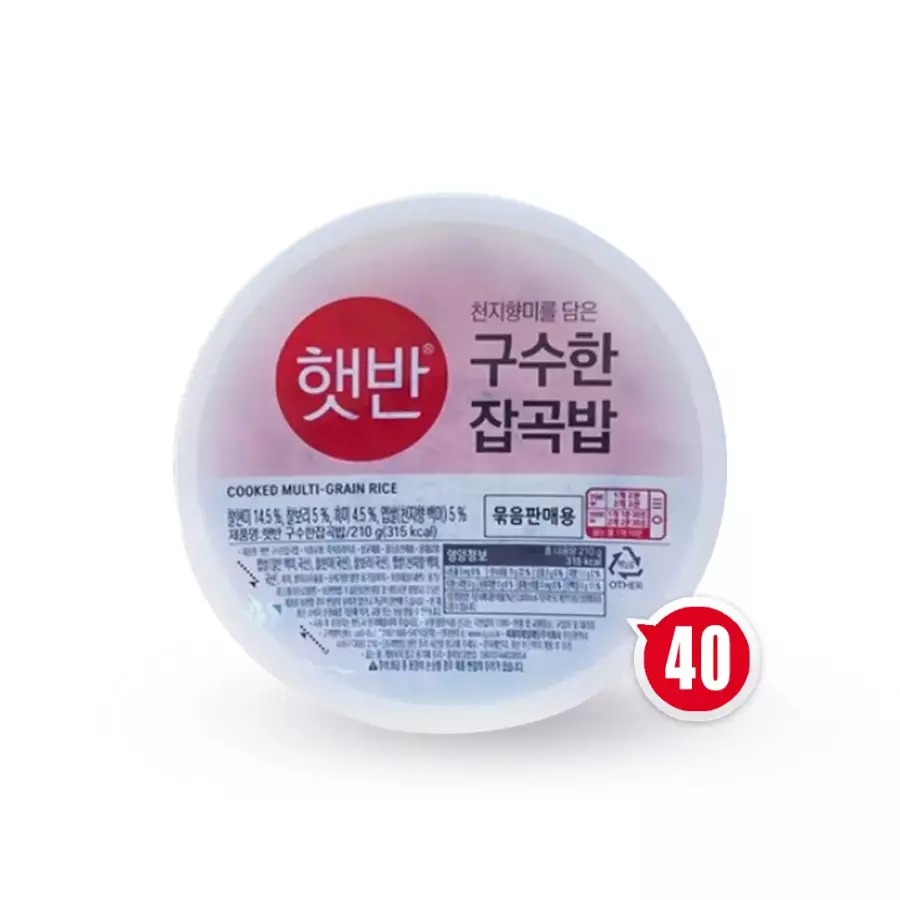 CJ제일제당 햇반 매일 잡곡밥 210g (40개)_이미지