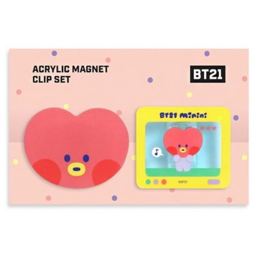 라인프렌즈 BT21 TATA 미니니 마그넷 클립세트_이미지