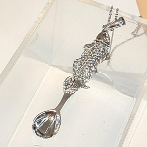 silver 잉어 장수 은수저목걸이240320-24