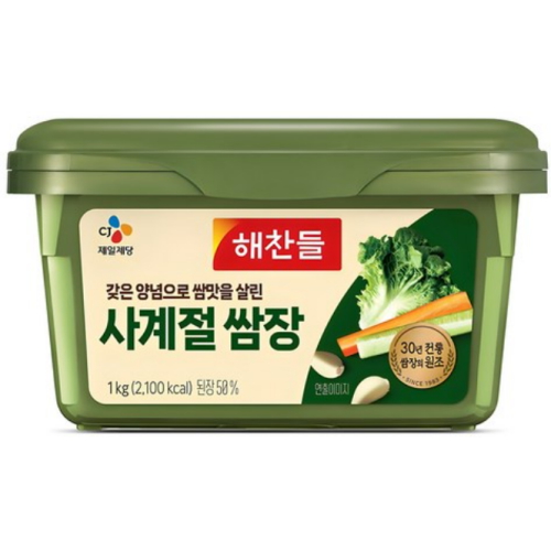 CJ제일제당 해찬들 사계절 쌈장 1kg (12개)