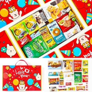 학생 간식 포장 어린이 기념품 이벤트 당첨 과자 세트 박스 1153840