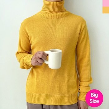 YAN 1001-1 남자 빅사이즈 기본목폴라니트_20483433_667501