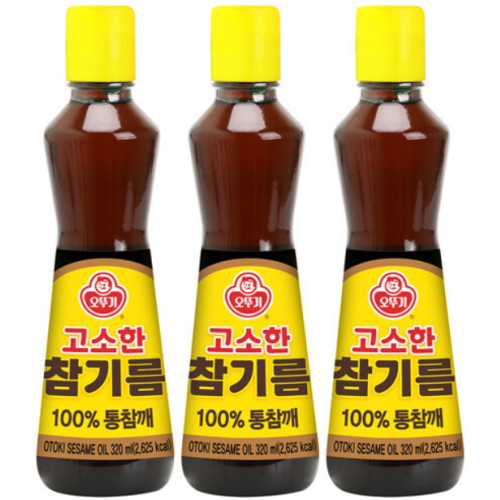오뚜기 고소한 참기름 320ml (3개)_이미지