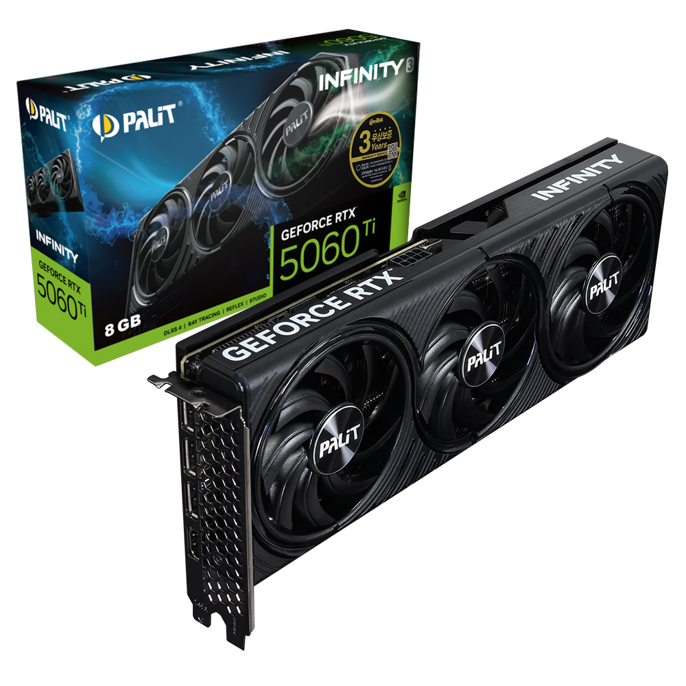 PALIT 지포스 RTX 5060 Ti INFINITY 3 D7 8GB 이엠텍_이미지