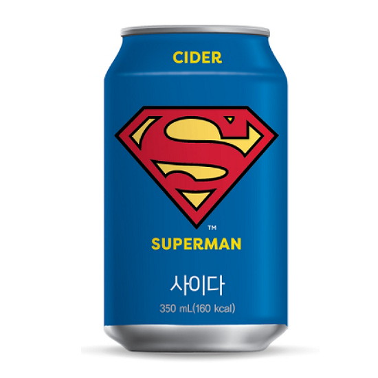 GS리테일 유어스 슈퍼맨 사이다 350ml (1개)_이미지