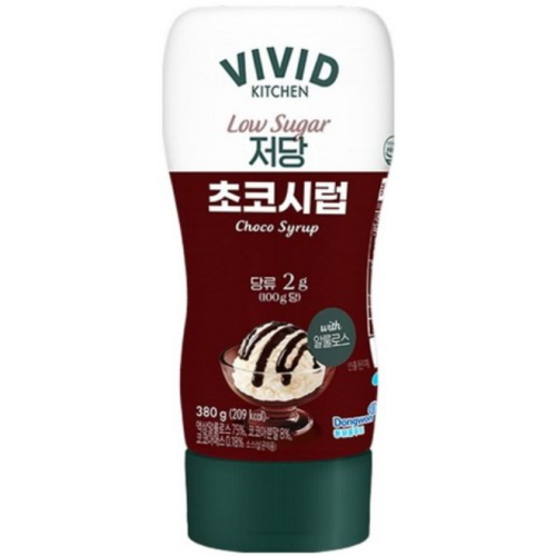 비비드키친 저당 초코시럽 380g