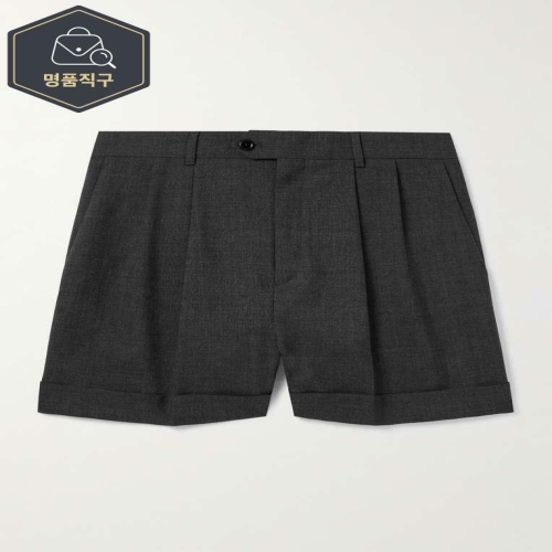 셀린느 스트레이트레그 플리트 울 쇼츠 RP03J792H. B0081791645_이미지