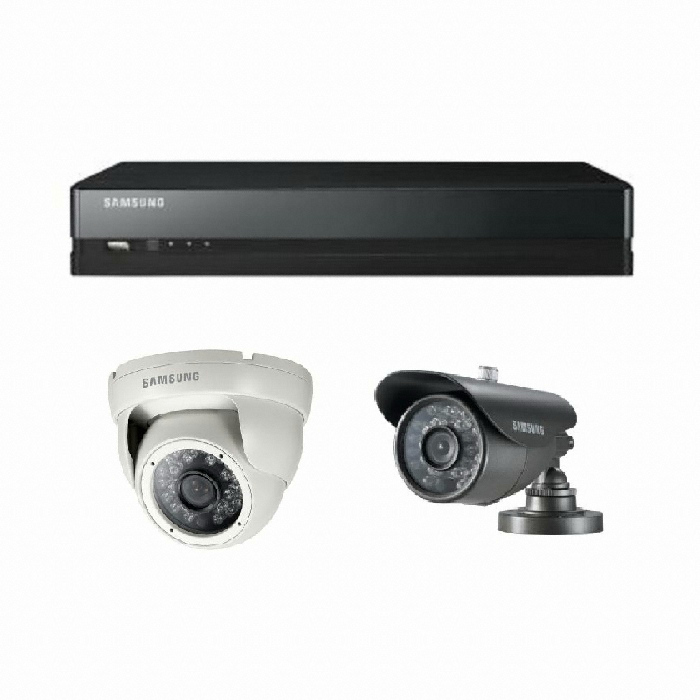 한화비전 SRD-445 + SCD-2021R + SCO-2040R 패키지 (녹화기 + 카메라 4개(돔적외선 1 + 적외선 3))