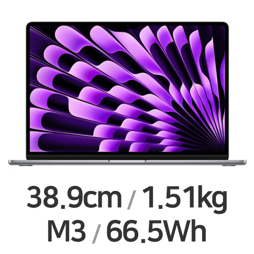 M3 8코어 CPU, 10코어 GPU 그레이