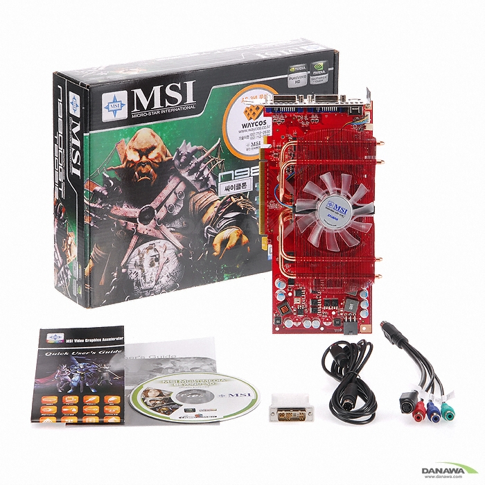 MSI 지포스 9800GT N9800GT-T2D512 O.C 싸이클론 512MB VF1050 웨이코스_이미지