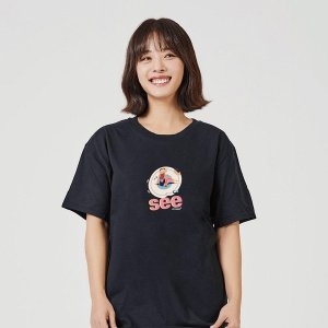 키밍 해변 여름면티 반팔티 포인트티 W71740E_이미지