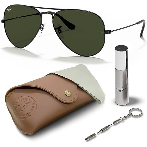 레이밴 Ray-Ban RB3025 L2823 블랙 Aviator 58 mm 남녀공용 선글라스 RB302500232 2794669 ..