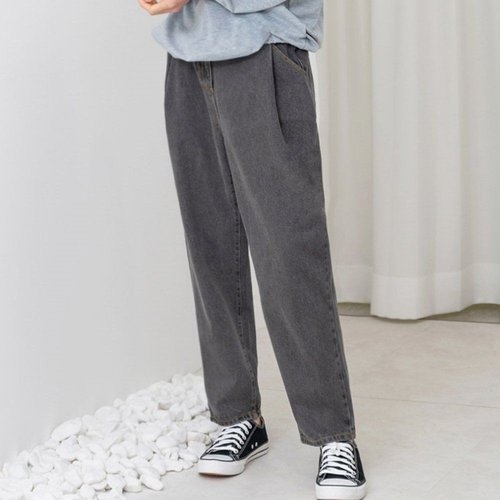 남성 오버핏 허리뒷밴딩 남자바지 ON-JEA-QWFH2XBJ 그레이 2XL 34 그레이 2XL 34