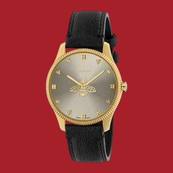 남녀공용 G-타임리스 36mm 위드 비 시계 블랙 681757 I86A0 8727