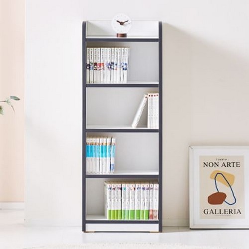 엘리브 4단 선반 폭좁은 책장 400