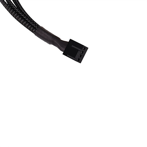 ALPHACOOL Y형 스플리터 4pin to 3x4pin PWM 케이블 (0.6m, 블랙)_이미지