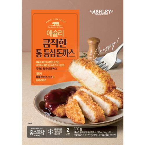 이랜드이츠 애슐리 큼직한 통 등심돈까스 320g (3개)