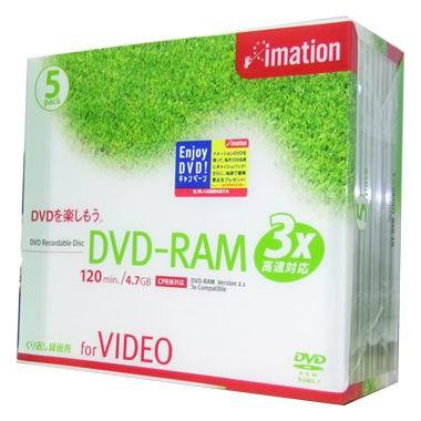 이메이션 DVD-RAM 4.7GB 3x 쥬얼 5장