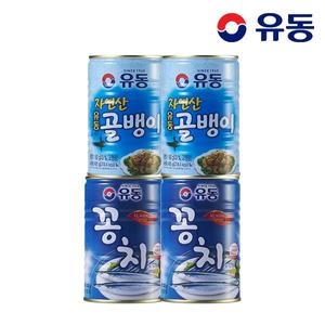 자연산골뱅이 400g 2개 + 꽁치 400g 2개