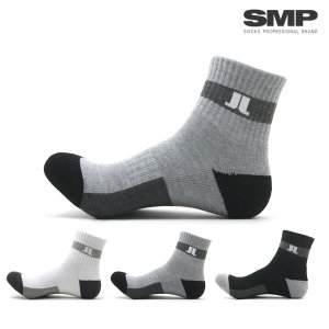  SMP스포츠 남성용/2중바닥 JJ링글 단목양말 5켤레 / 스포츠 두꺼운 골프 등산 운동 헬스 런닝 쿠션 국산