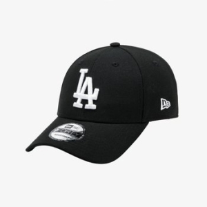 MLB 화이트 온 블랙 LA 다저스 볼캡_14561874
