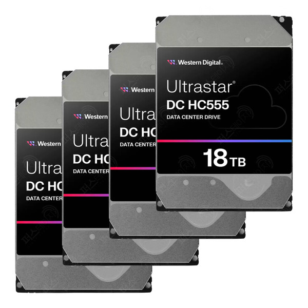 Western Digital Ultrastar DC HC555 패키지 7200/512M WUH722018CLE6L4 (4x18TB)_이미지