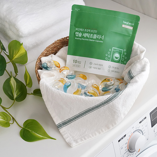 비긴에코 초강력 캡슐 세탁조클리너 10개입