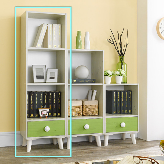 우아미가구 폴른 4단 책장 (40cm)_이미지