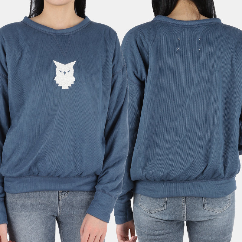 여성 부엉이 라운드넥 맨투맨 S31GU0028 S23396 470