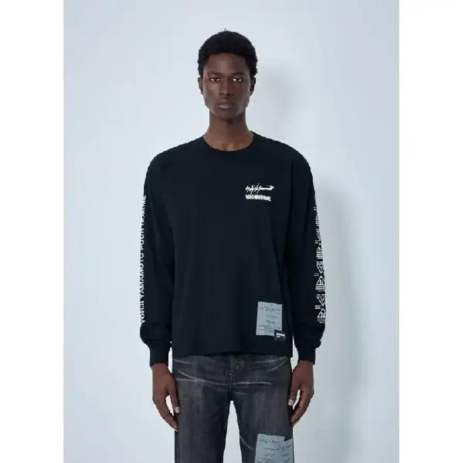 �����߸����� ���� x ���̹��ĵ� Long Sleeve T Shirt yoy0164015blk