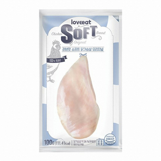 푸드나무 러브잇 소프트 닭가슴살 오리지널 100g (1개)