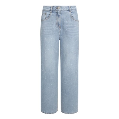 SI 도트 와이드 데님 팬츠 SJPKH2217_이미지